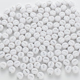 BD00092-02-silver-letter-white-opaque-coin-alphabet-beads-single-i-4×7mm